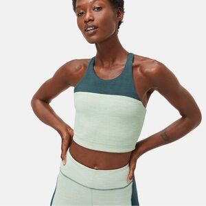 Outdoor Voices TechSweat Crop two-tone green in Size S